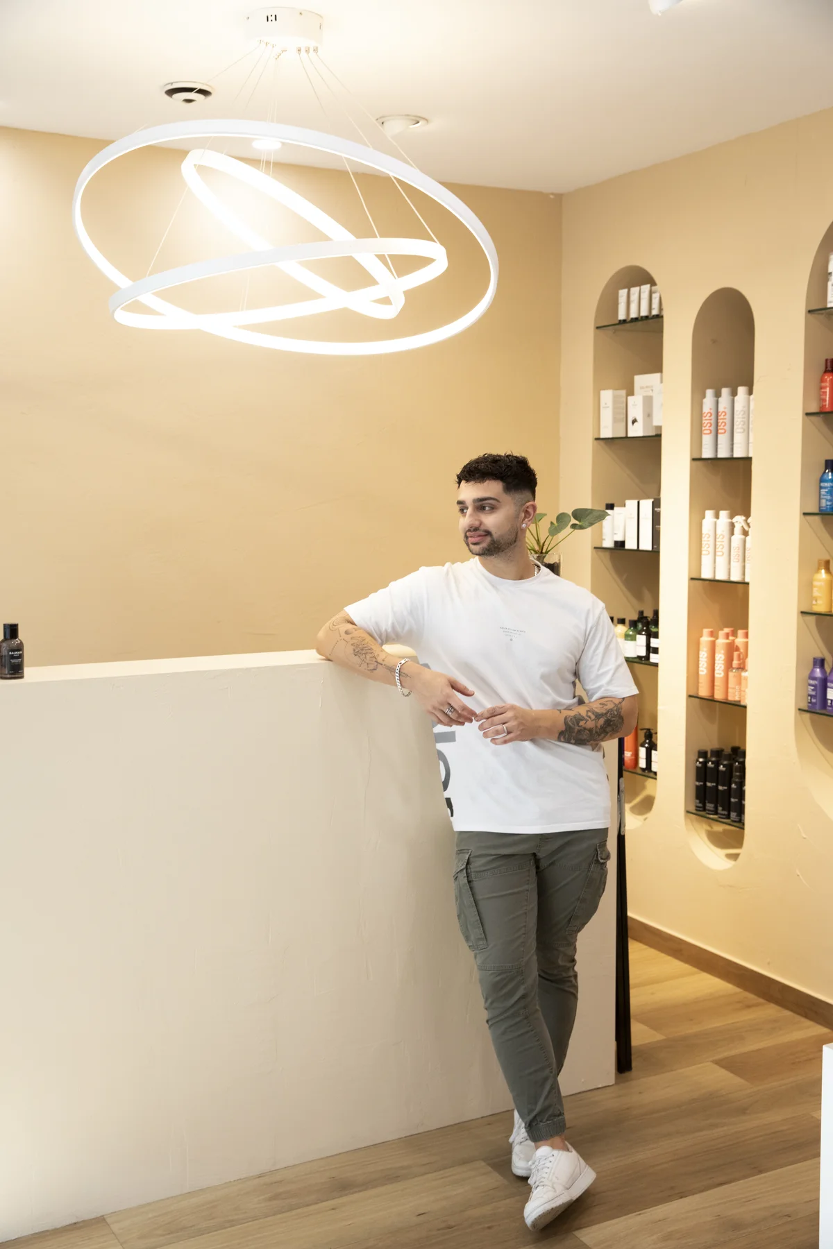 George inside his Balmain East salon